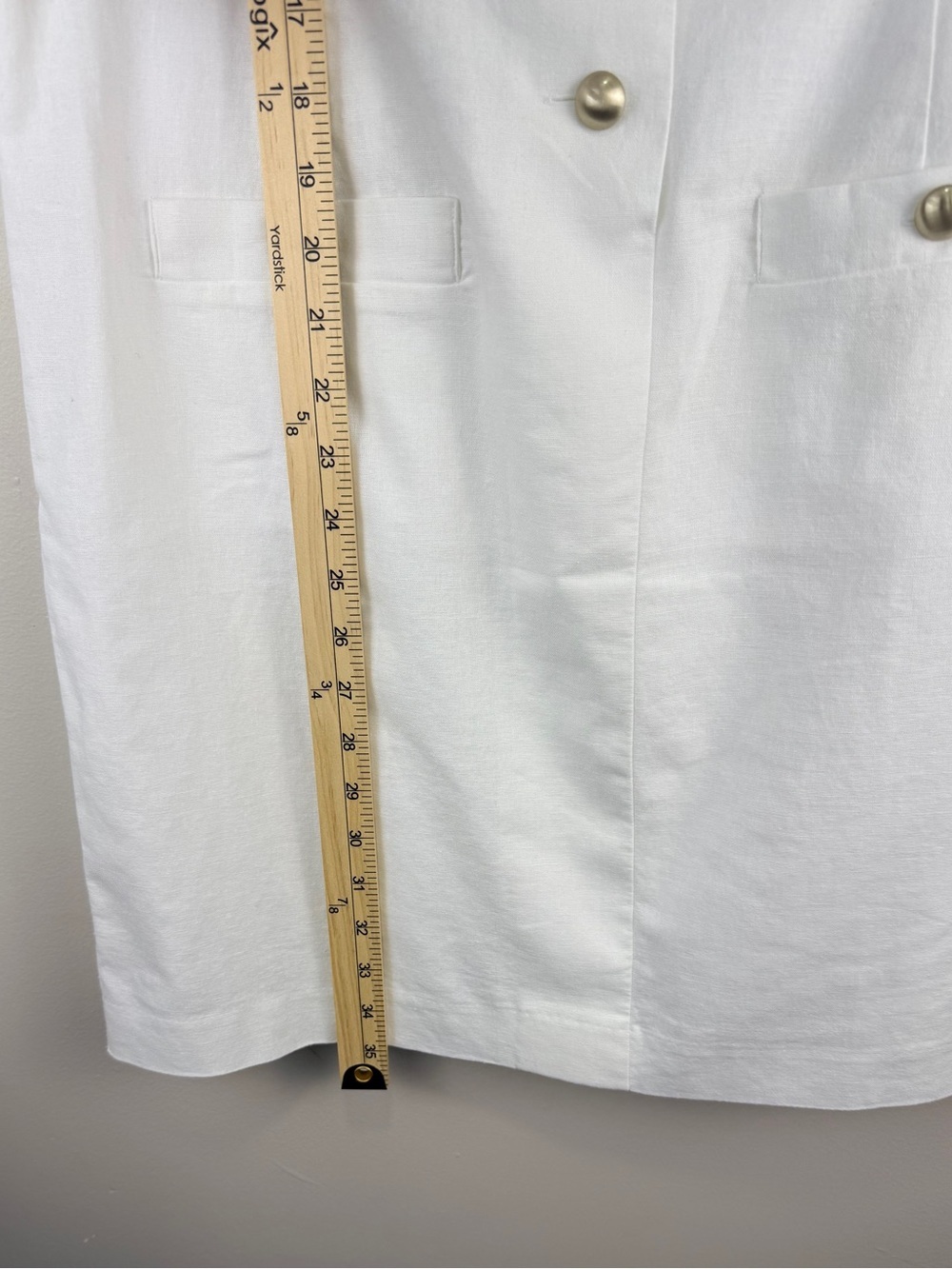 J. Crew Sleeveless White Button-Front Shift Dress size 8 - Picture 10 of 11